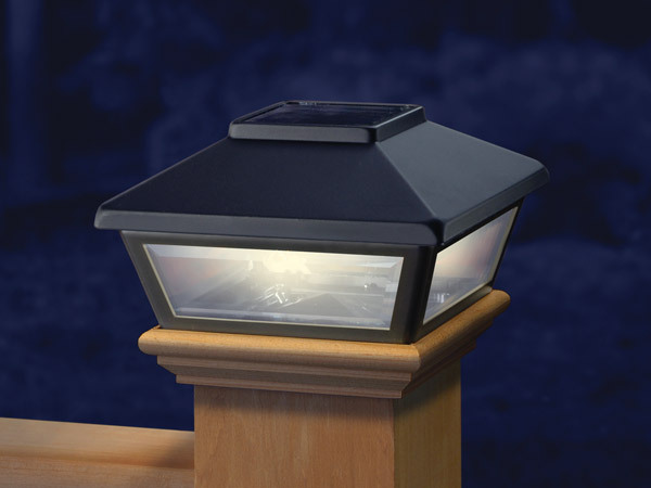 Pewter Low Profile Solar Light Deck lighting solar and low